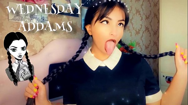 Exxxtra Sloppy Ahegao Deepthroat BJ Wednesday Addams COSPLAY
